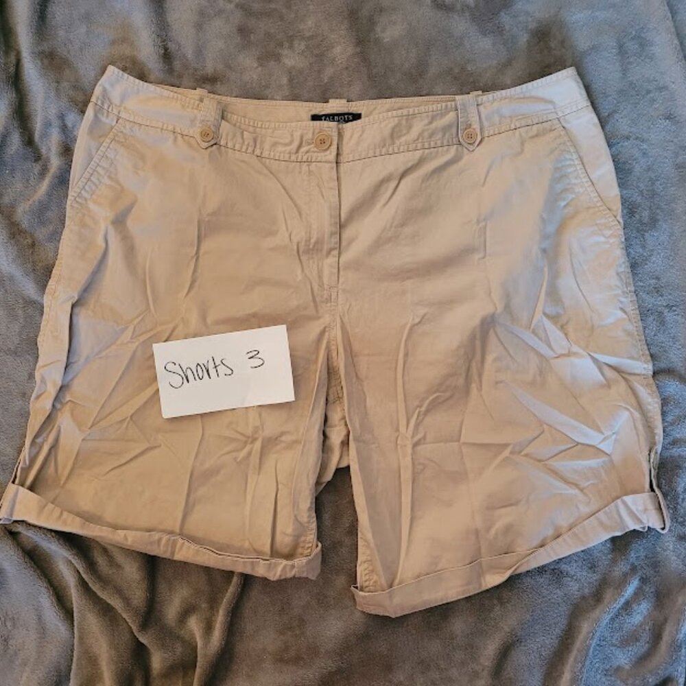 Talbots Khaki Tan Cargo Shorts